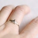 Simple Triangle Ring // Silver or Gold Filled . Triangle Stacking Ring ...
