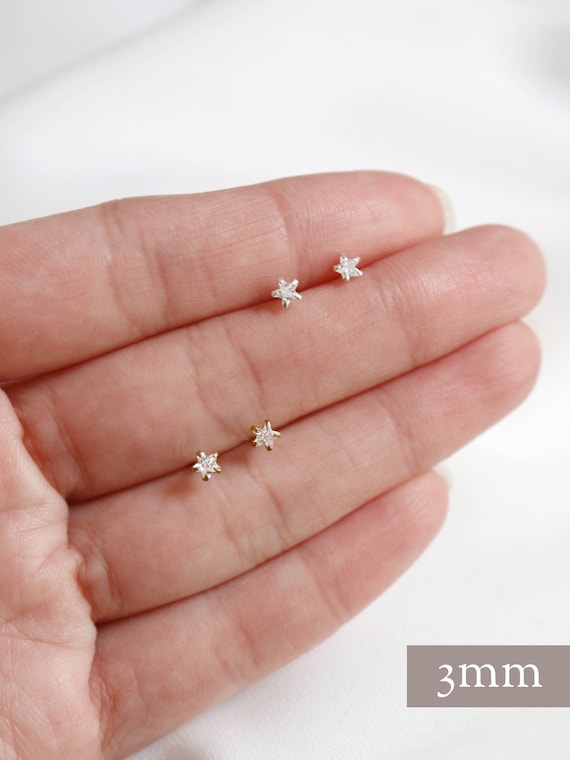 Pink Cubic Zirconia Rhodium Stud Earrings Nontarnish - October Pink Cubic Zirconia Rhodium Stud Earrings Nontarnish - October