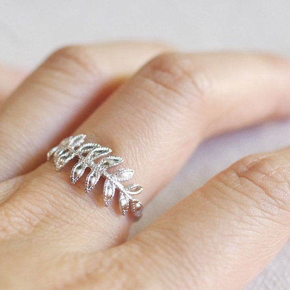 Fern leaf ring best sale
