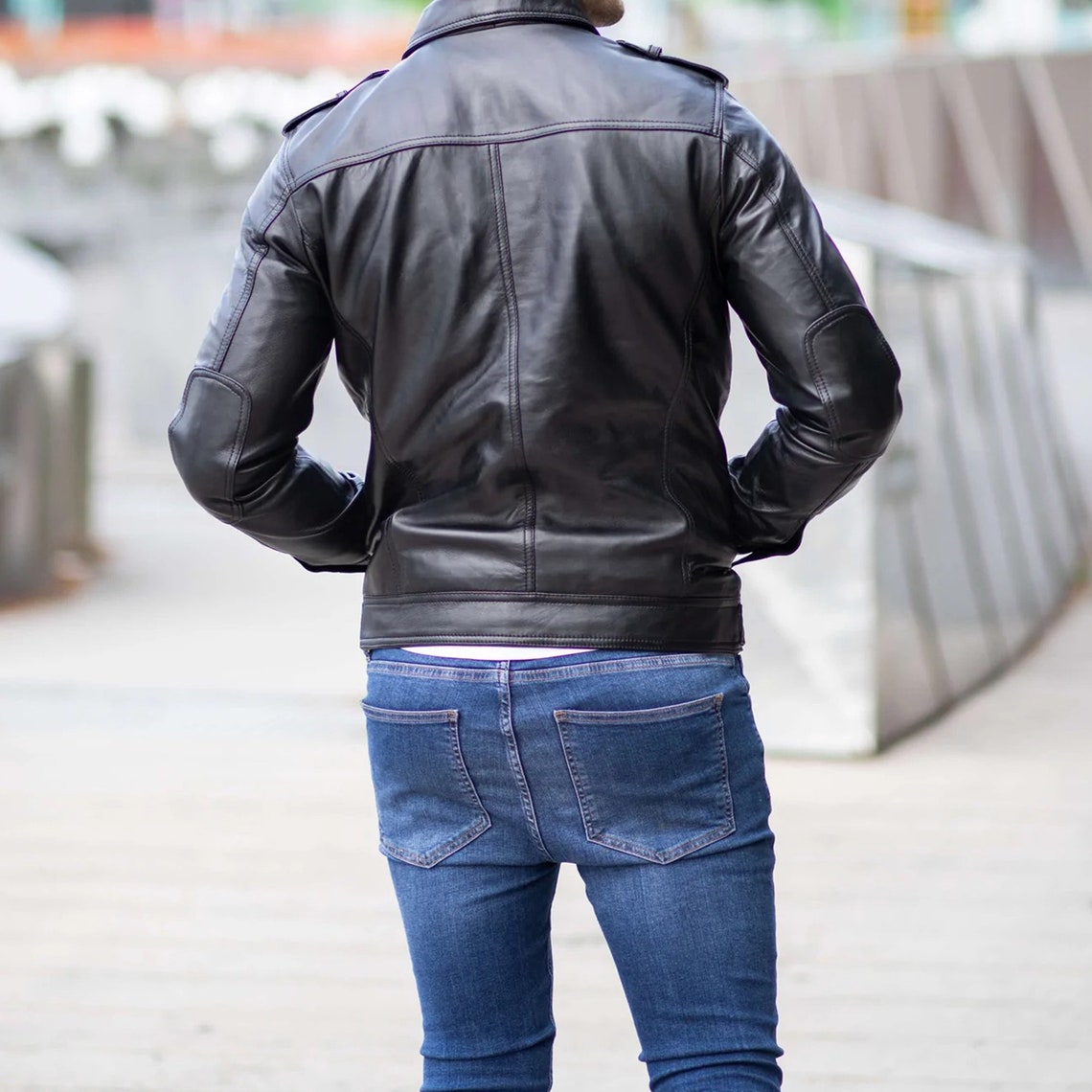 Slim Fit Fashion Leather Jacket For Men main image 1