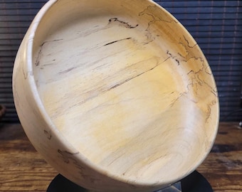 Wood Bowl Spalted Maple unique gift idea altar bowl trinket bowl offering bowl one of a kind wedding gift exotic wood