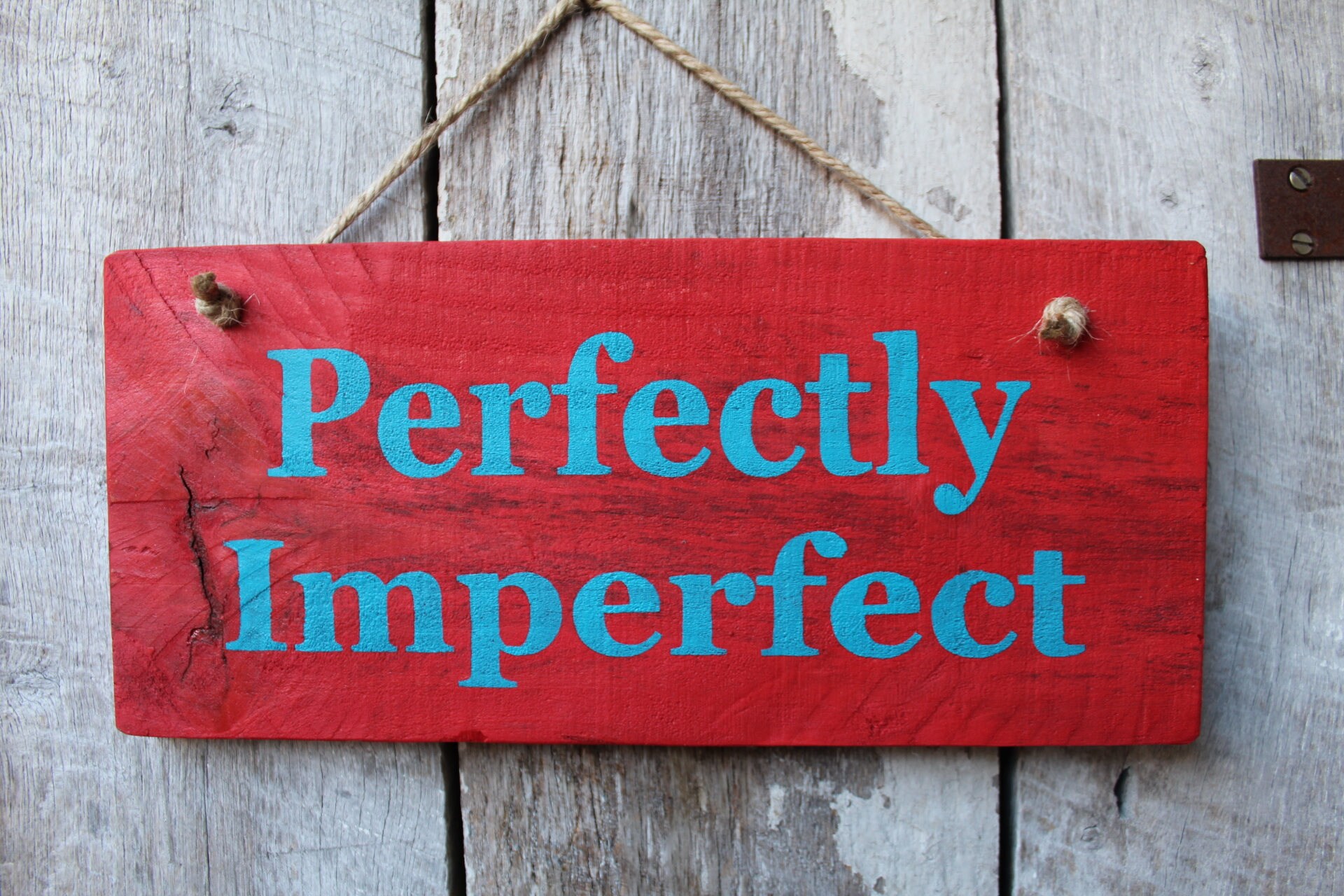 Perfectly Imperfect Wood Sign Gypsy Art Boho Decor Hippie Etsy