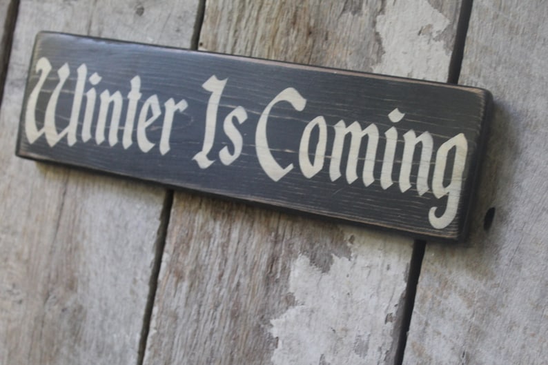 Primitive Wood Sign Winter Is Co TV Movie Quotes TV Quotes Wall Art House Stark Quote