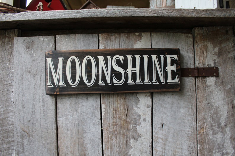 Primitive Wood Sign Moonshine Cabin Rustic Man Cave Bar Decor Etsy