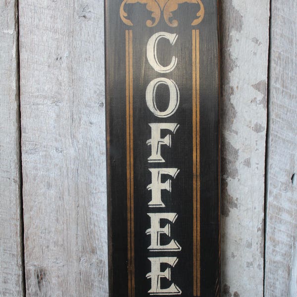 Coffee Wood Sign Primitive Wood Sign Kitchen Decor Coffee Sign Rustic Kitchen Decor Coffee Lover Coffee Coffee Gifts  Wall Decor