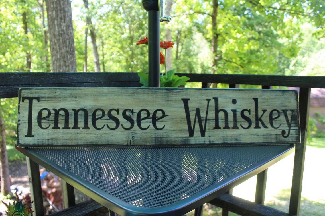 Tennessee Whiskey Wood Sign Large Bar Decor Lyrics Music Man | Etsy