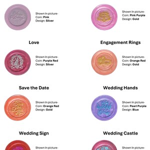 Sigilli di ceralacca adesivi fatti a mano e personalizzabili per matrimoni, neonati, festa della mamma, festa del papà, amore, San Valentino, nastri e pezzi di puzzle, 5 pezzi per set.