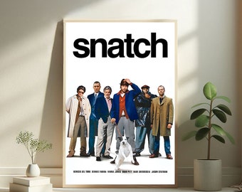 Snatch 2000 Movie Poster - High quality canvas art print - Room decoration - Art Poster For Gift