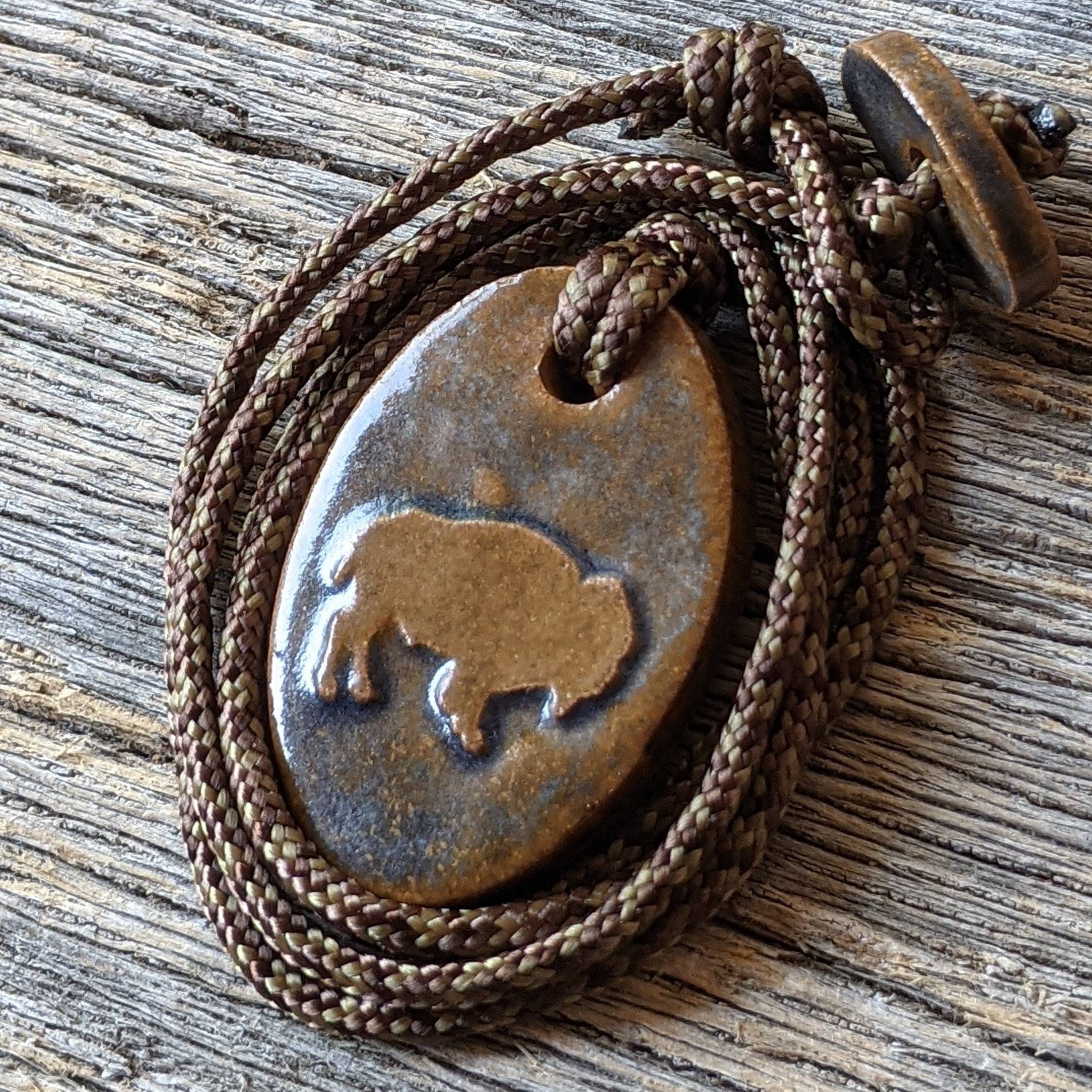 Bison Necklace Buffalo - Wildlife Pendant - Nature Jewelry Bison Necklace Buffalo - Wildlife Pendant - Nature Jewelry