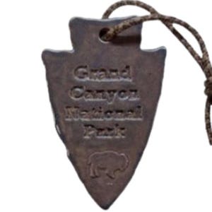 Grand Canyon National Park Arrowhead Outdoor Adventure Holiday Ornament Medallion Keepsake Blue