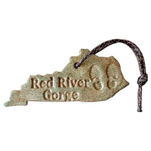 Red River Gorge Kentucky Hiker Hiking Backpacking Backpacker Ornament Gift Souvenir Momento Green