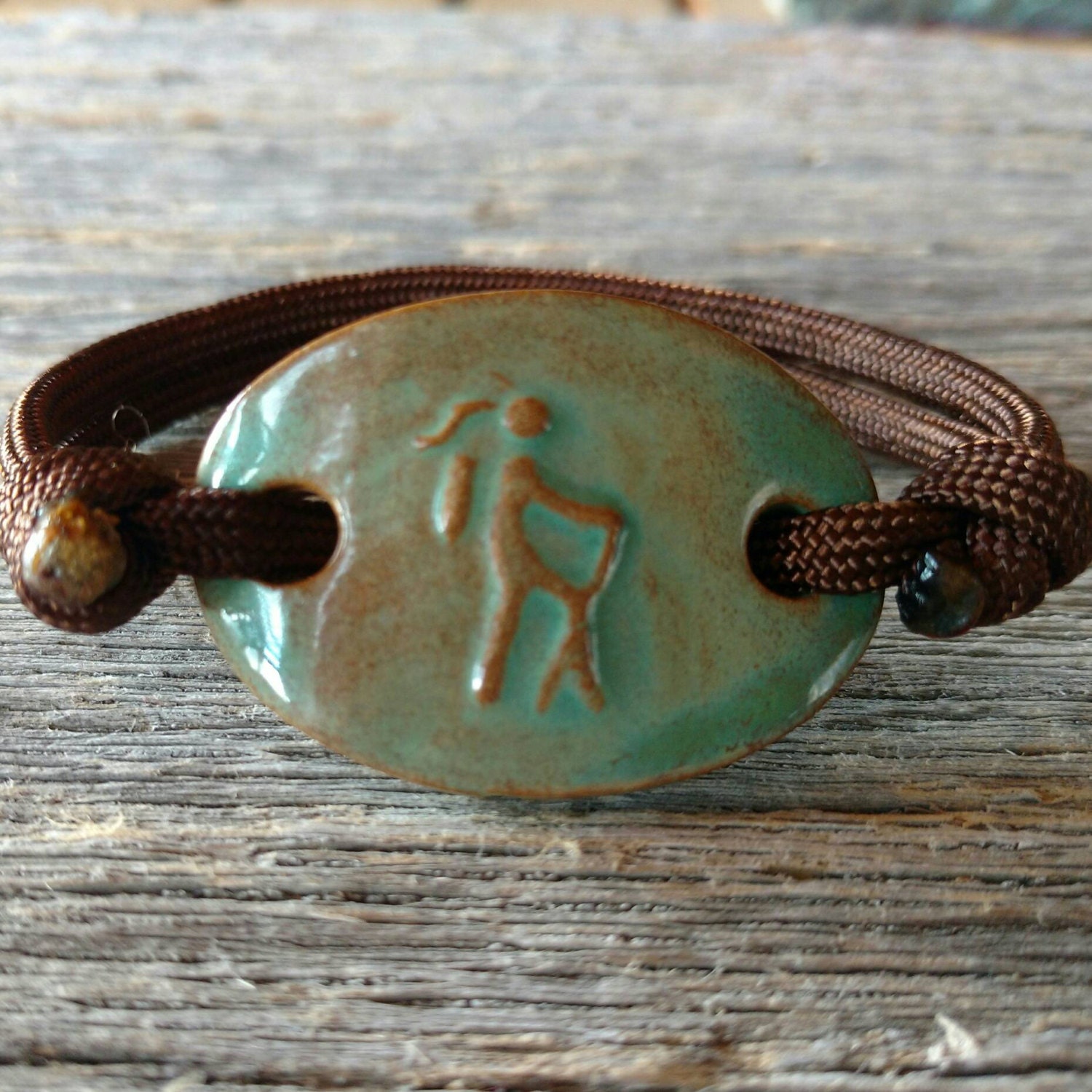 Girl Hiker in Turtle Shell With Adjustable Paracord Bracelet Hiker ...
