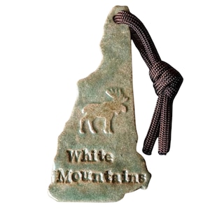 White Mountain National Forest - Moose - State Ornament - New Hampshire - Souvenir