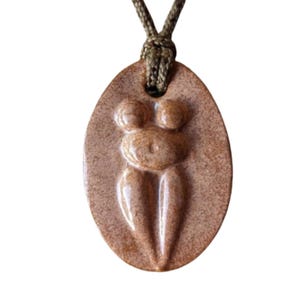 Earth Mother Goddess Pendant Necklace Gift Rose