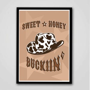 Illustrazione di Beyonce Cowboy Carter / Stampa digitale di Sweet Honey Buckiin' / Arte digitale / DOWNLOAD DIGITALE ISTANTANEO / Poster del tour
