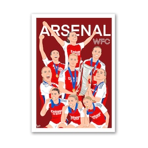 Arsenal Women FC Digital Print | Champion’s League Winner’s 2025 | DIGITAL  DOWNLOAD | Football Print | Women’s Football Print| Wall Poster