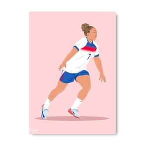 Lauren James Illustration | Lionesses Digital Print | EUROS 2025 | DIGITAL DOWNLOAD | Football Print | England Poster