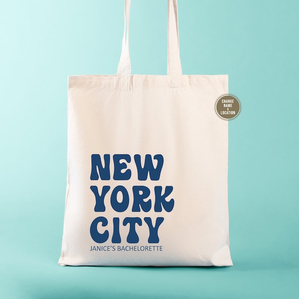 New York Tote Bag | New York Souvenir Tote Bag | New York Wedding Tote Bag | Custom Tote Bag | NYC Wedding Welcome Tote | New York Wedding