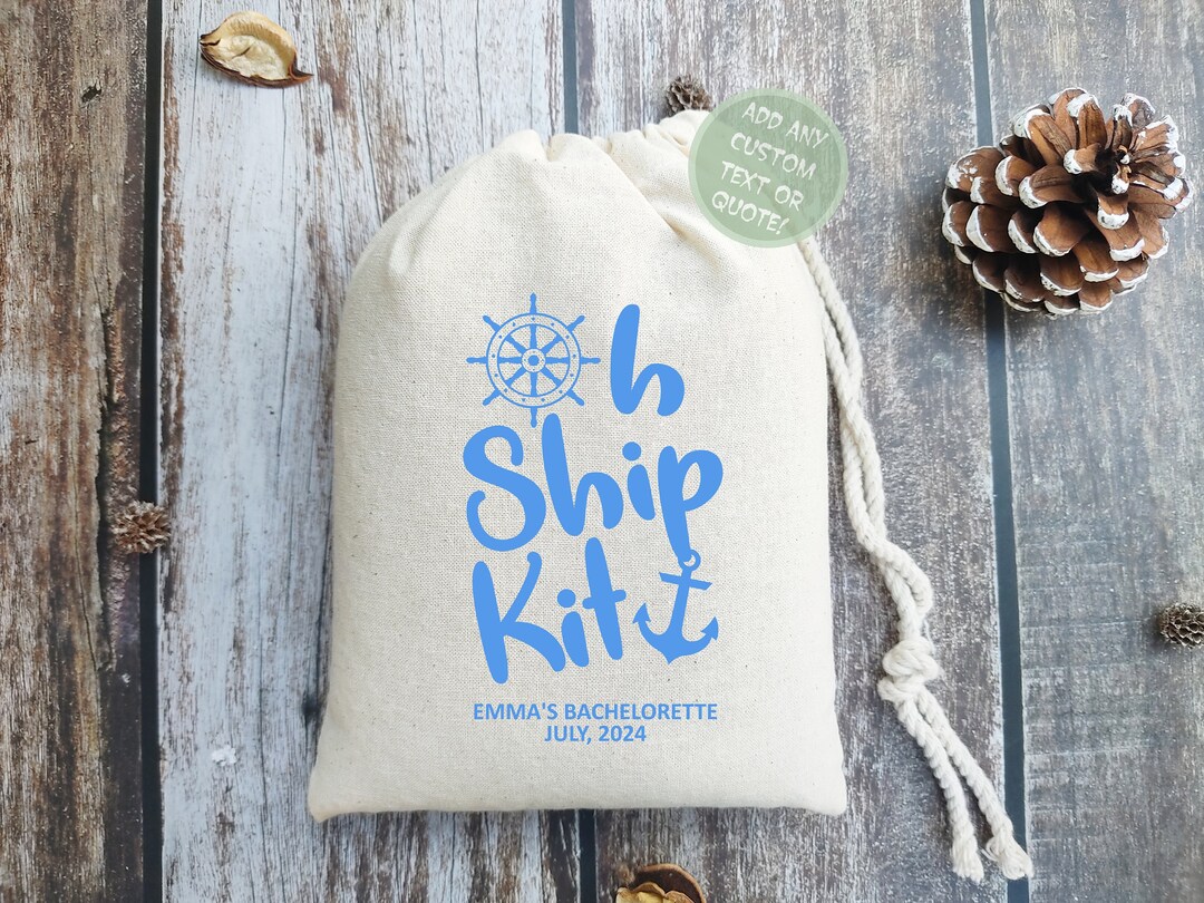 Oh Ship Kit Cruise Hangover Recovery Kit Cruise Survival Kit Bags ...