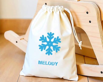 Personalized Snowflake Favor Bag: Ice Princess Birthday Goodie Bag