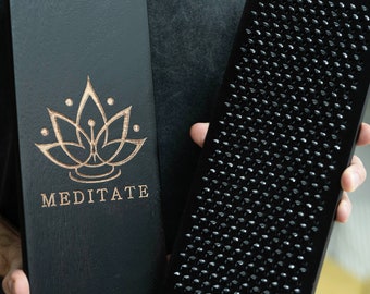 Meditation Lotus Flower Sadhu Board | Standing on Nails Yoga Tool | Acupuncture Massage Board | Personalized Gift for Yoga Lover