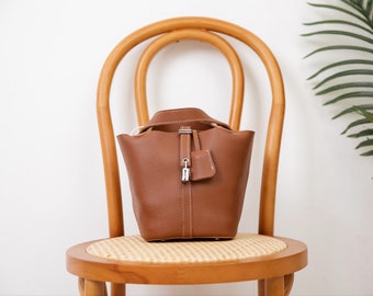 New - Leather Handbag, Women Leather Bag | Top Handle Bag | Top Handle Purse | Luxury Leather Bag | Vegan Leather | Gift For Her |Travel Bag