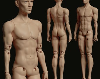 Matteo - BJD-pop (mannelijk) 3D-print 1/4 (42 cm) STL-bestand. Complete pop.