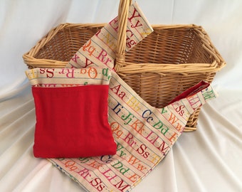 Letter Perfect - set of 2 reusable bags
