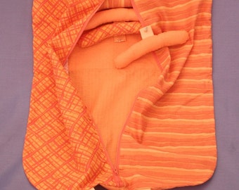 Orange Cutie - doll's garment bag