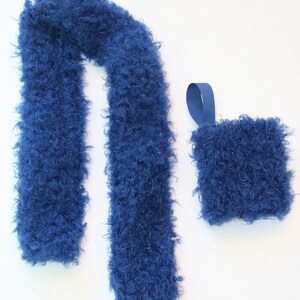 Blauwe Fuzzies doll's MOF en sjaal afbeelding 3