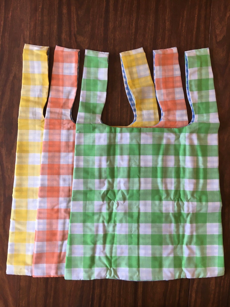 Spring Gingham set of 3 bags image 4