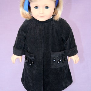 Black Beauty 18 inch doll's coat image 1