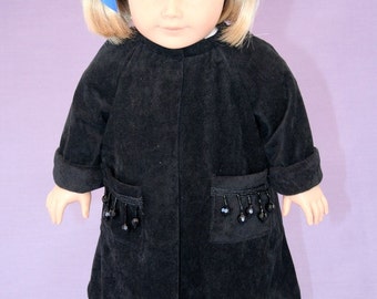 Black Beauty - 18 inch doll's coat