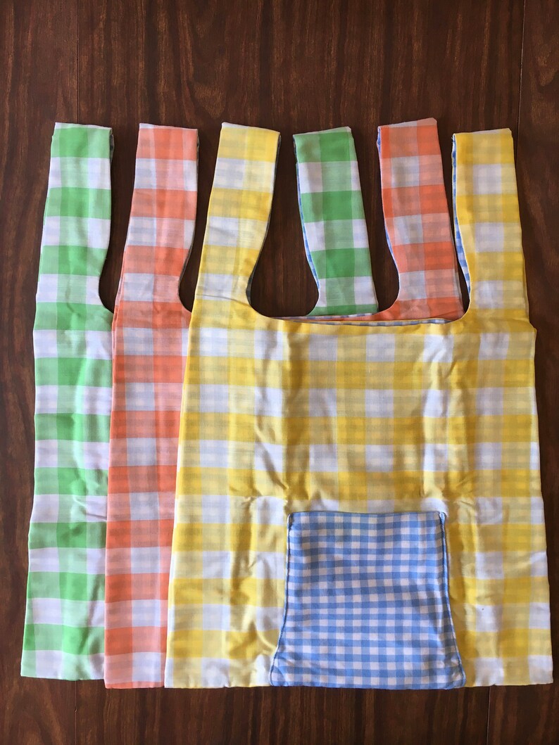 Spring Gingham set of 3 bags image 1