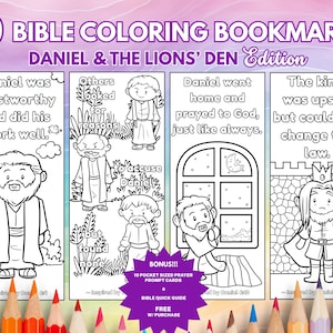 Segnalibri da colorare con versetti biblici per bambini e adulti, attività con versetti biblici per la scuola domenicale, lo studio della Bibbia e il ministero giovanile, PDF stampabile