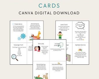Printable Brain Break Cards | Fun Homeschool Activity for Kids | Movement & Focus Games