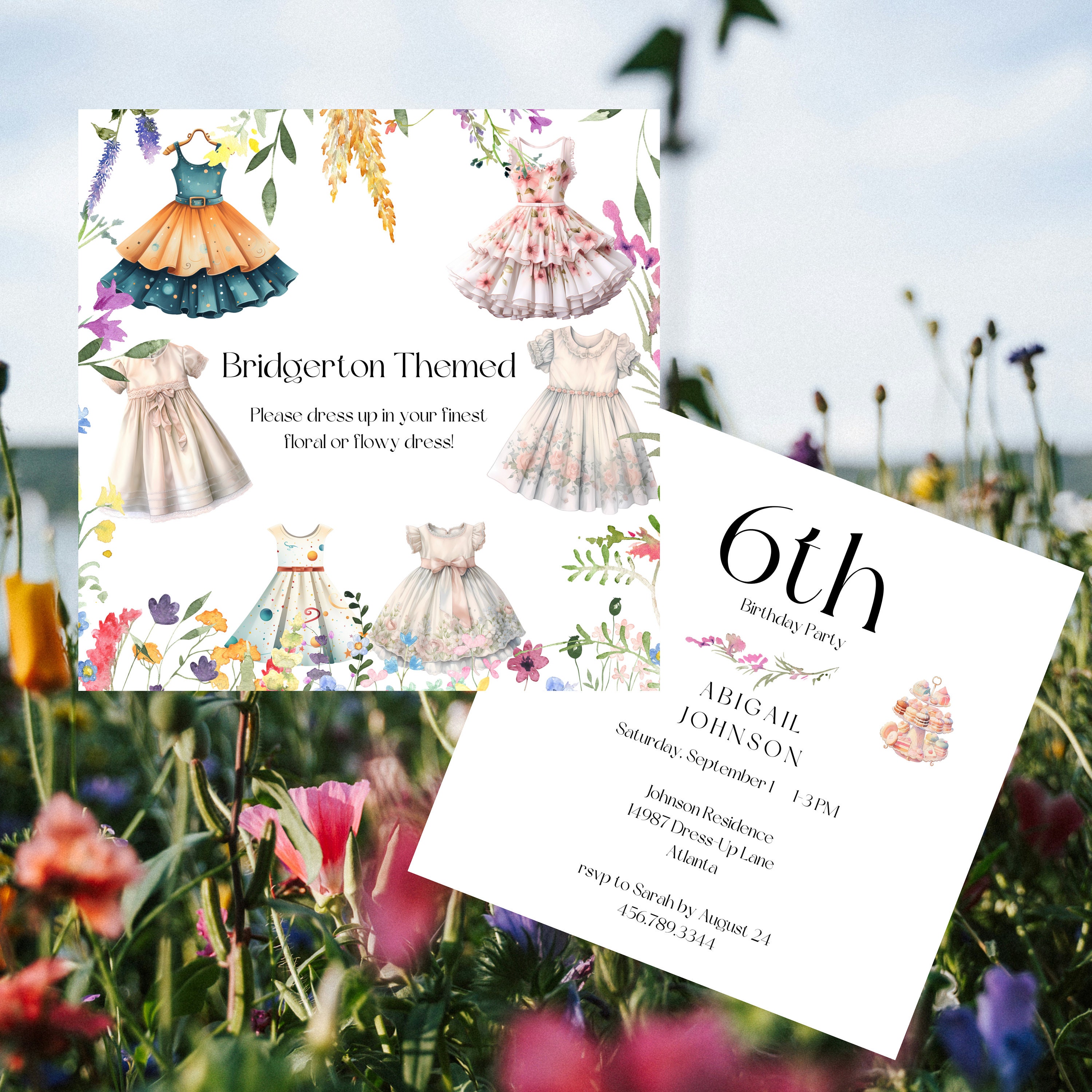 Digital Dress-up Bridgerton Themed Girl Birthday Party Invitation | Dress-up  Birthday Party | Bridgerton | Tea Party Birthday Party - Etsy