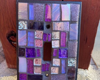 light switch plate covers purple single toggle wall cover mosaic