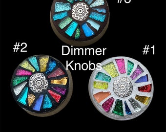 Dimmer Switch KNOB Rotary replacement match your light switches stained glass CUSTOM MADE