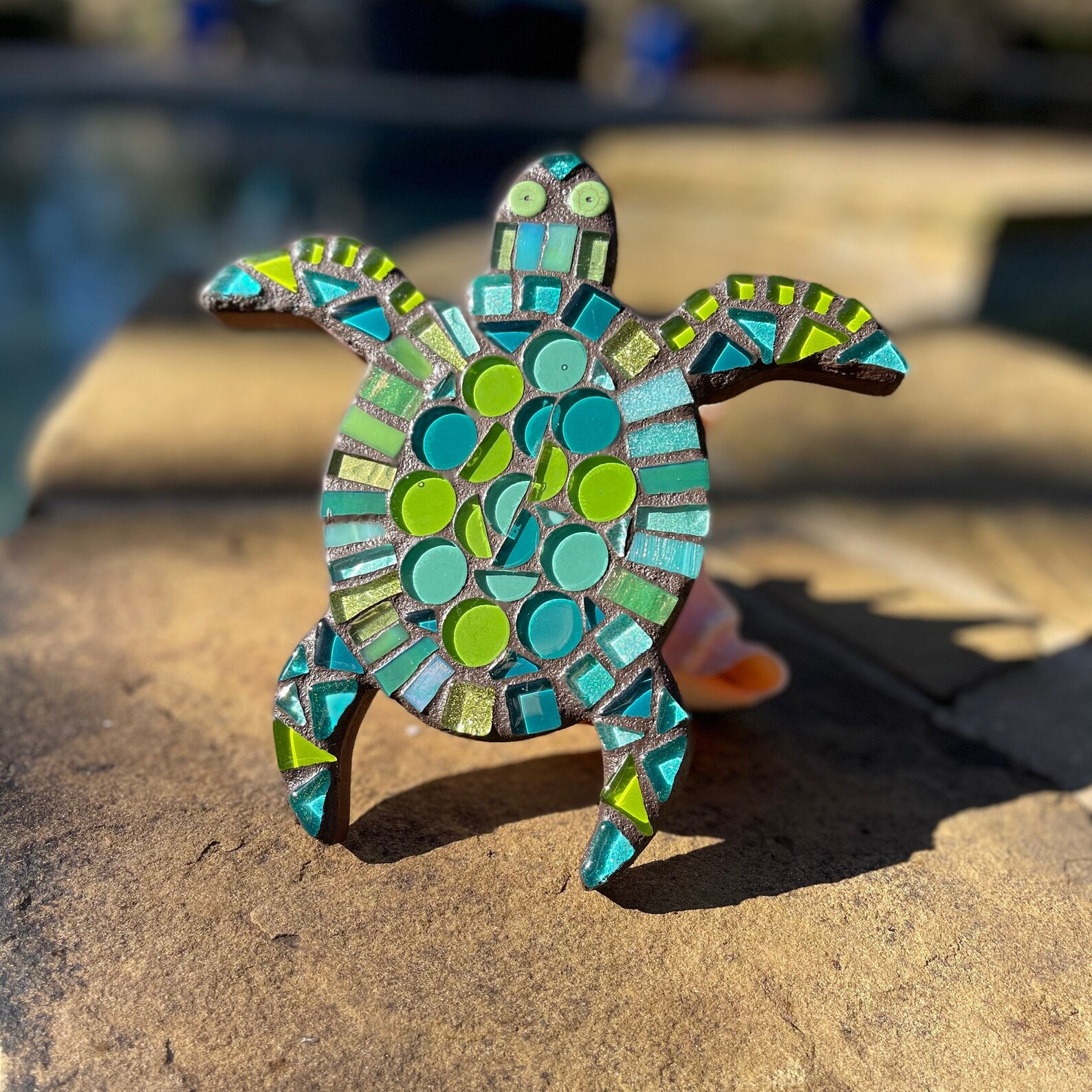 Mosaic 8 Baby Sea Turtle Wall Hanging Beach Lover Themed Etsy