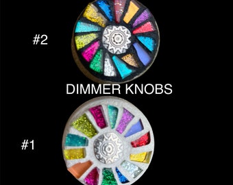 Dimmer Switch KNOB Rotary replacement match your light switches stained glass CUSTOM MADE