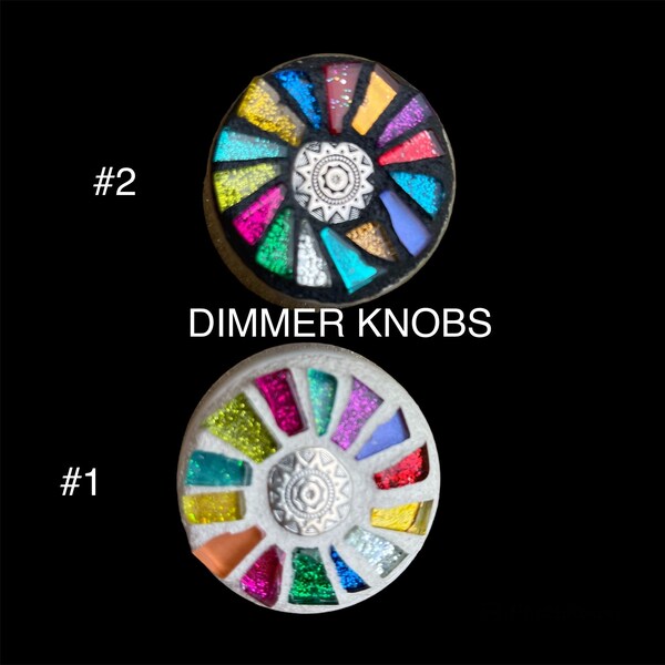 Dimmer Switch KNOB Rotary replacement match your light switches stained glass CUSTOM MADE