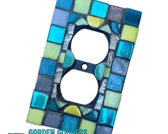 Duplex Outlet Stained Glass Decor - Wall Outlet Cover
