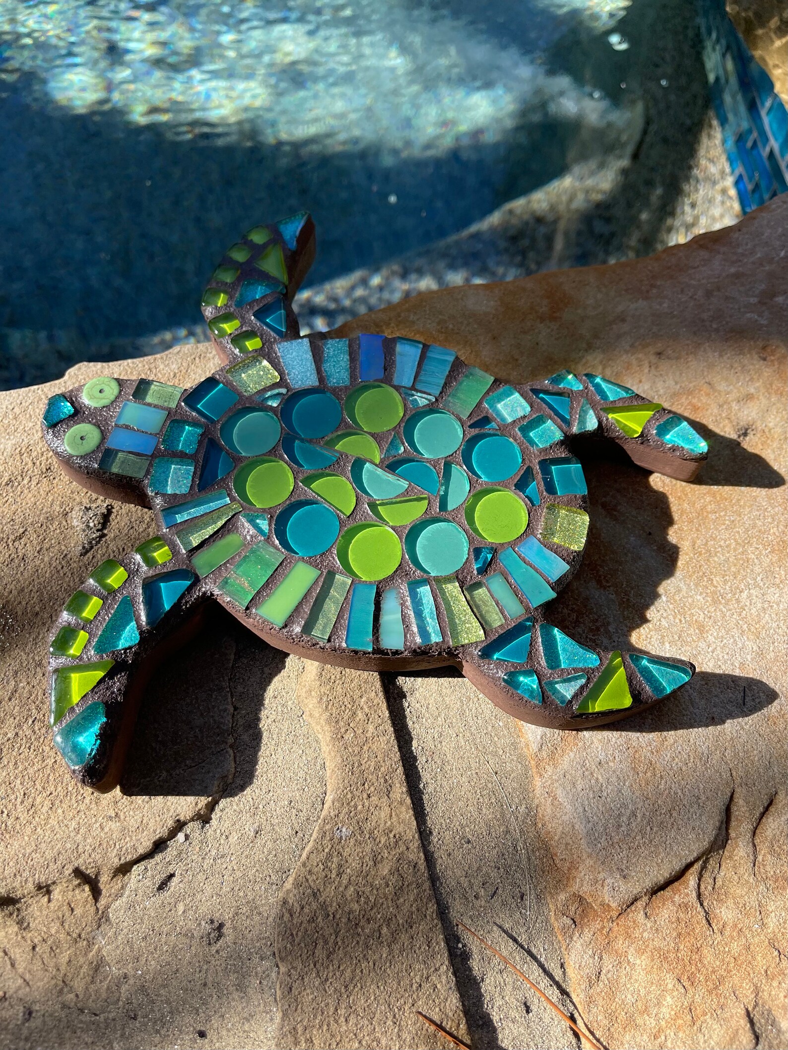 Mosaic 8 Baby Sea Turtle Wall Hanging Beach Lover Themed Etsy