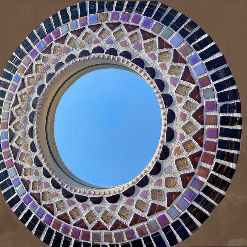 Mosaic Wall Mirror - Etsy