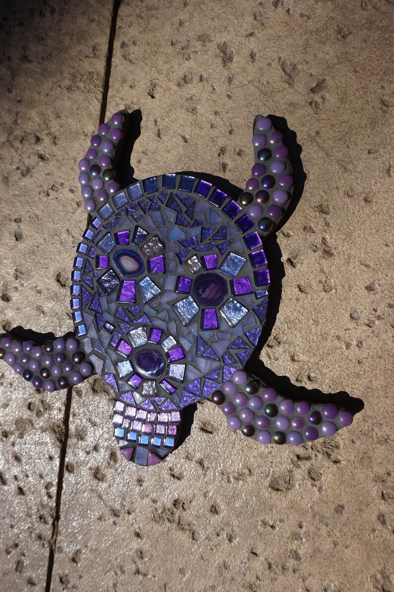 Sea turtle wall Hanging Mosaic art beach themed custom made Etsy