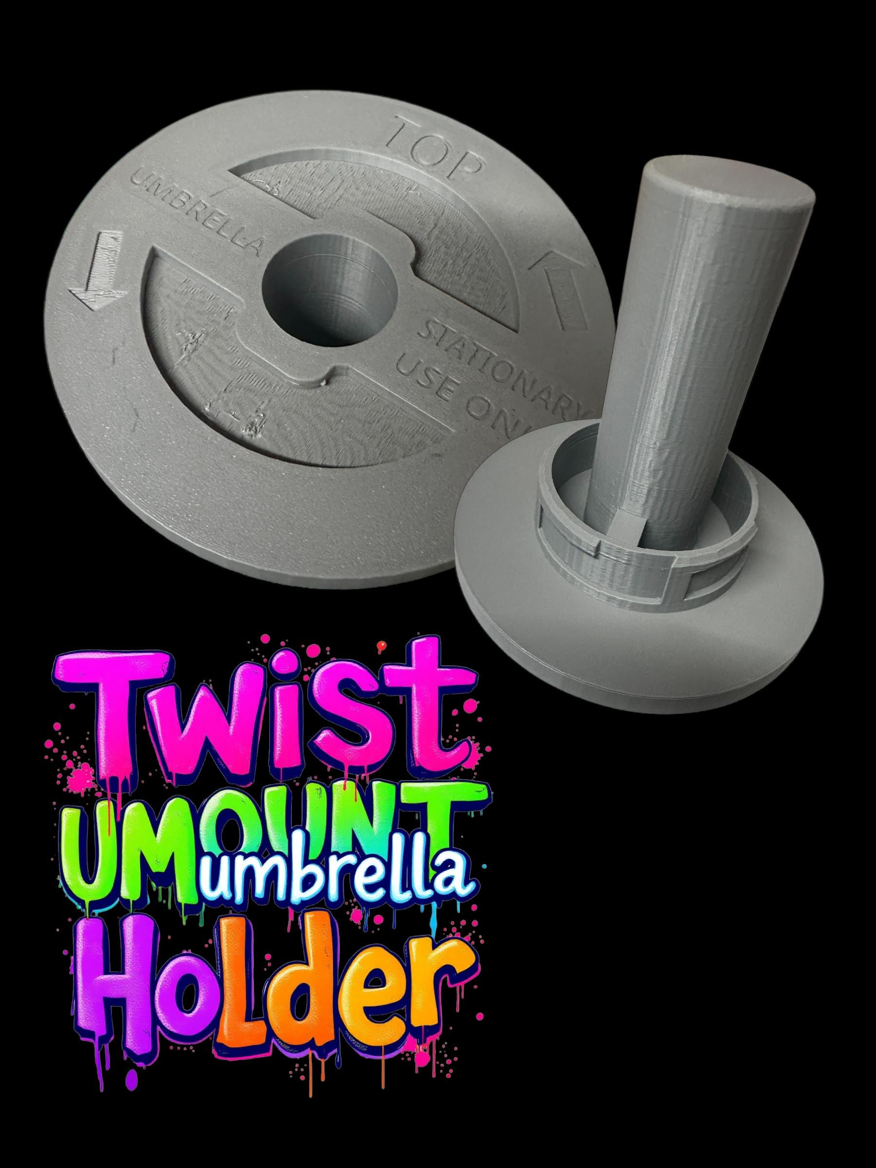 NO TOOL NEEDED, Twist Lock Seadoo Umbrella Flag Holder #seadoo - Etsy