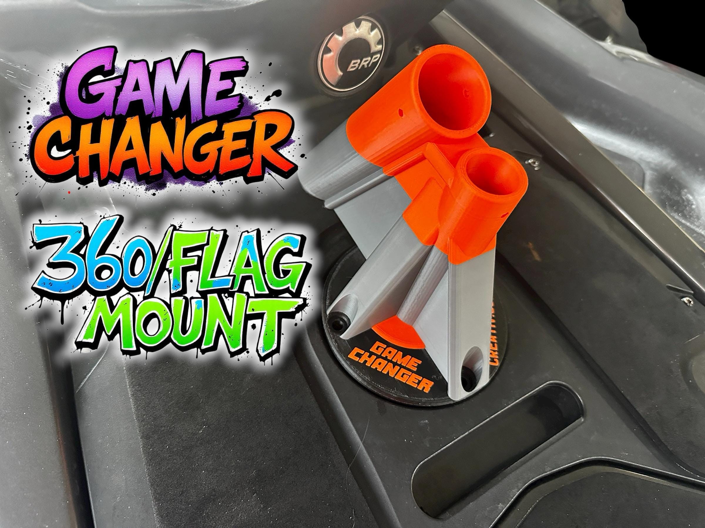 GAME CHANGER Rear Action/360 and Flag Mounts for the Seadoo 2018