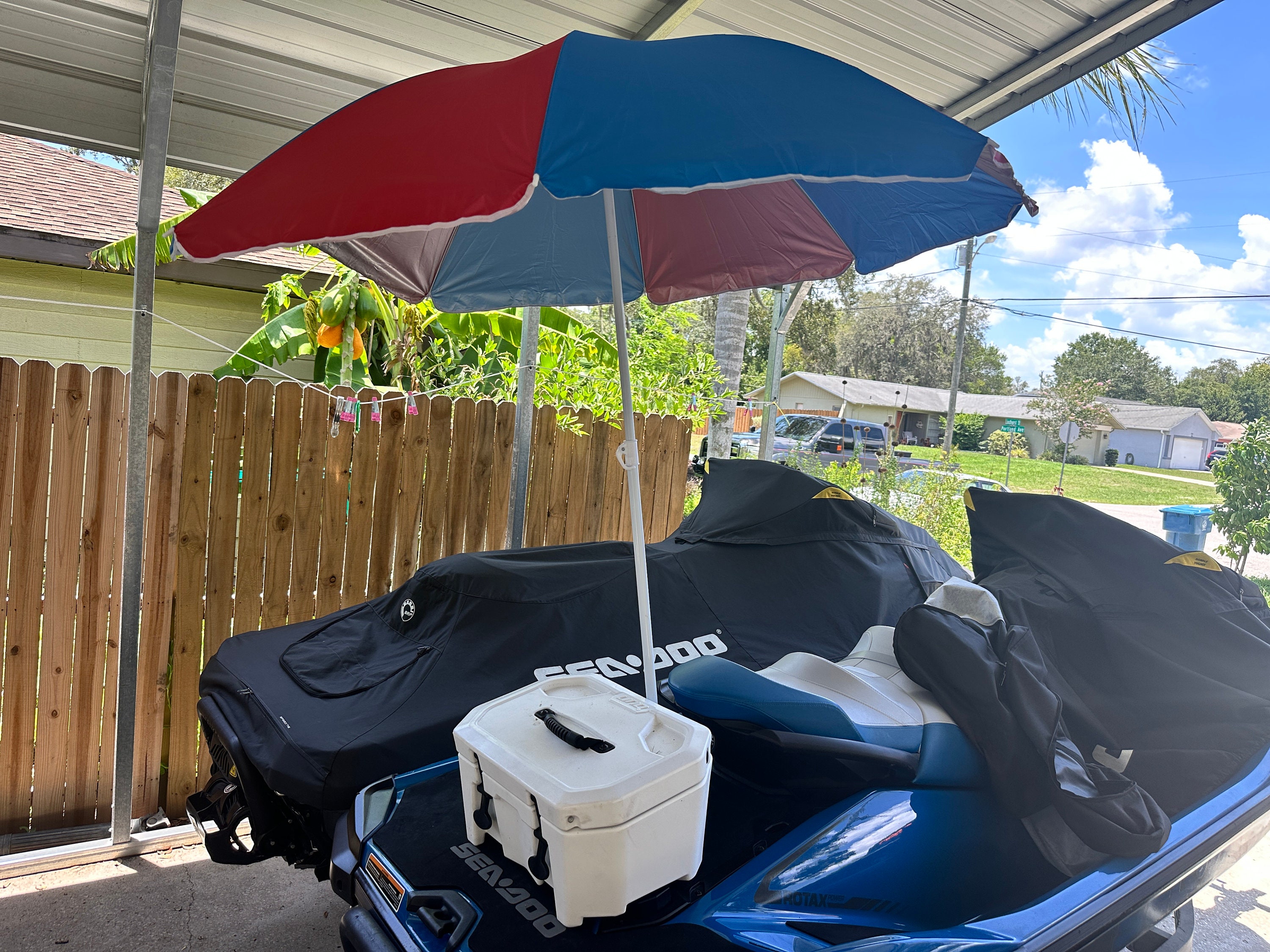 SEADOO PWC flag/umbrella holder. Sand bar umbrella for your SEADOO