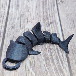 Keychain Whale Shark Articulated Whale Shark Keyring for Ocean Lovers